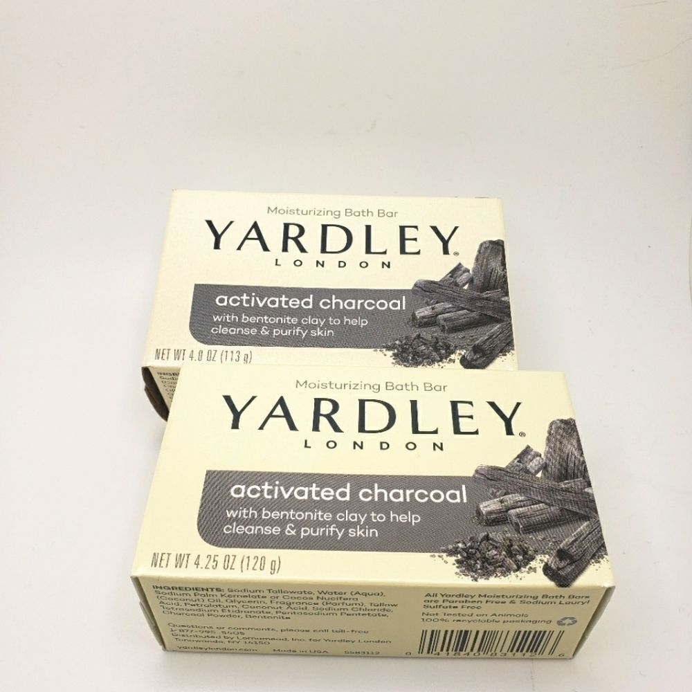 Yardley London Activated Charcoal Bar Soap